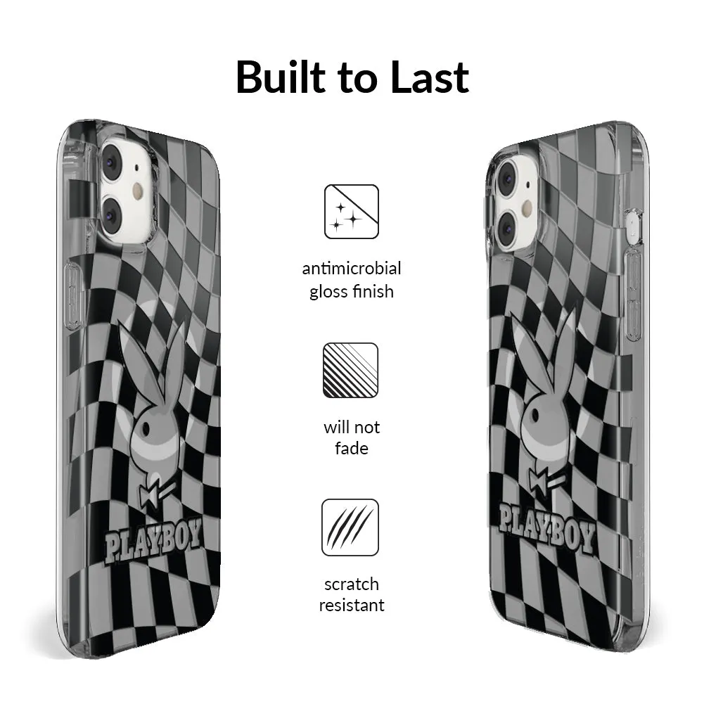 Playboy Checkmate Clear iPhone Case