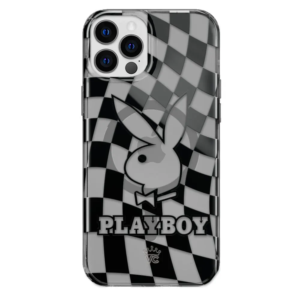 Playboy Checkmate Clear iPhone Case