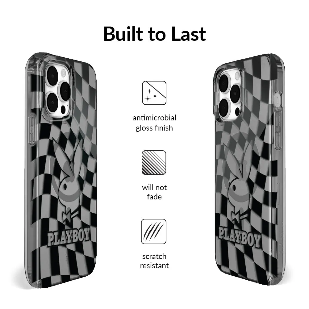 Playboy Checkmate Clear iPhone Case