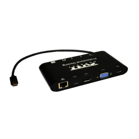 Port Usb Type-C 3 X Usb3.0|1 X Aux|12 X Micro Sd Card Reader|1 X Mini Dp|1 X Rj45|1 X Hdmi|1 X Vga|1 X Type-C Pd Dock - Black