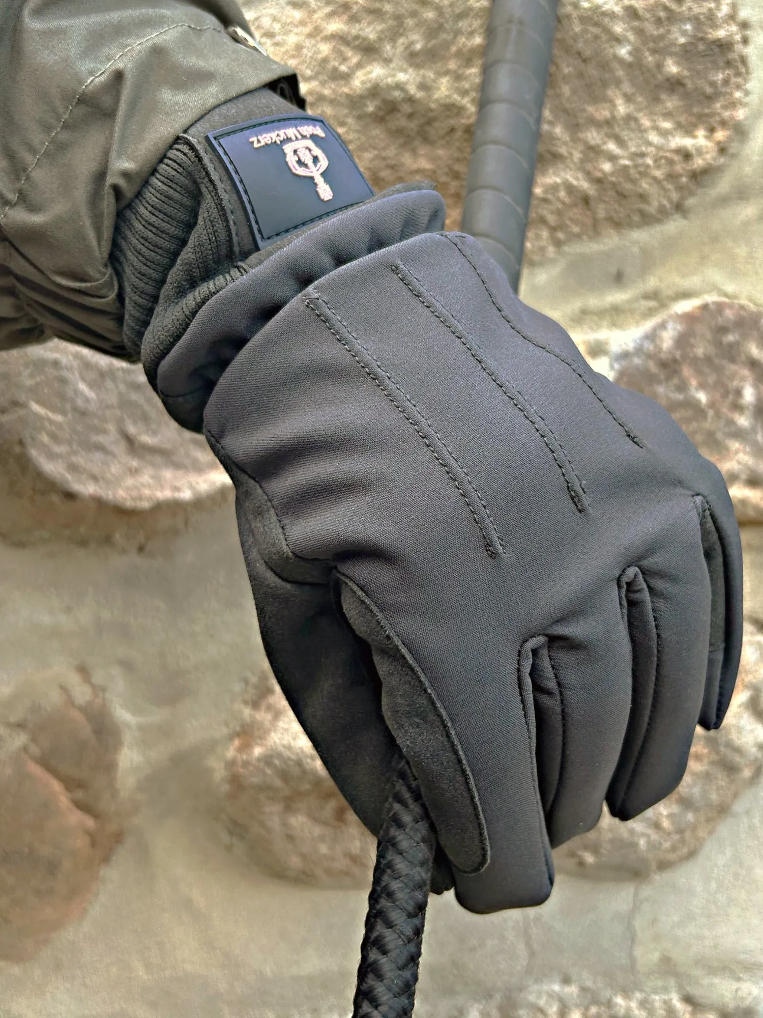 Posh Muckerz® GRANITE GREY / GREY CONTRAST Riding Gloves