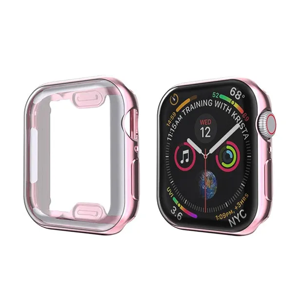 ProBefit 360 Slim Watch Cover for Apple Watch Case 5 4 3 2 1 42MM 38MM Soft Clear TPU Screen Protector for iWatch 4 3 44MM 40MM