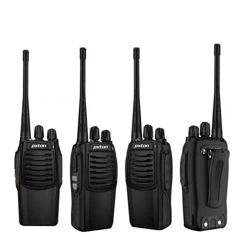 Pxton S1 Walkie Talkies for Adults Long Range,5W UHF Handheld Rechargerble Two Way Radio with Flashlight and Charger Dock 2 PCs