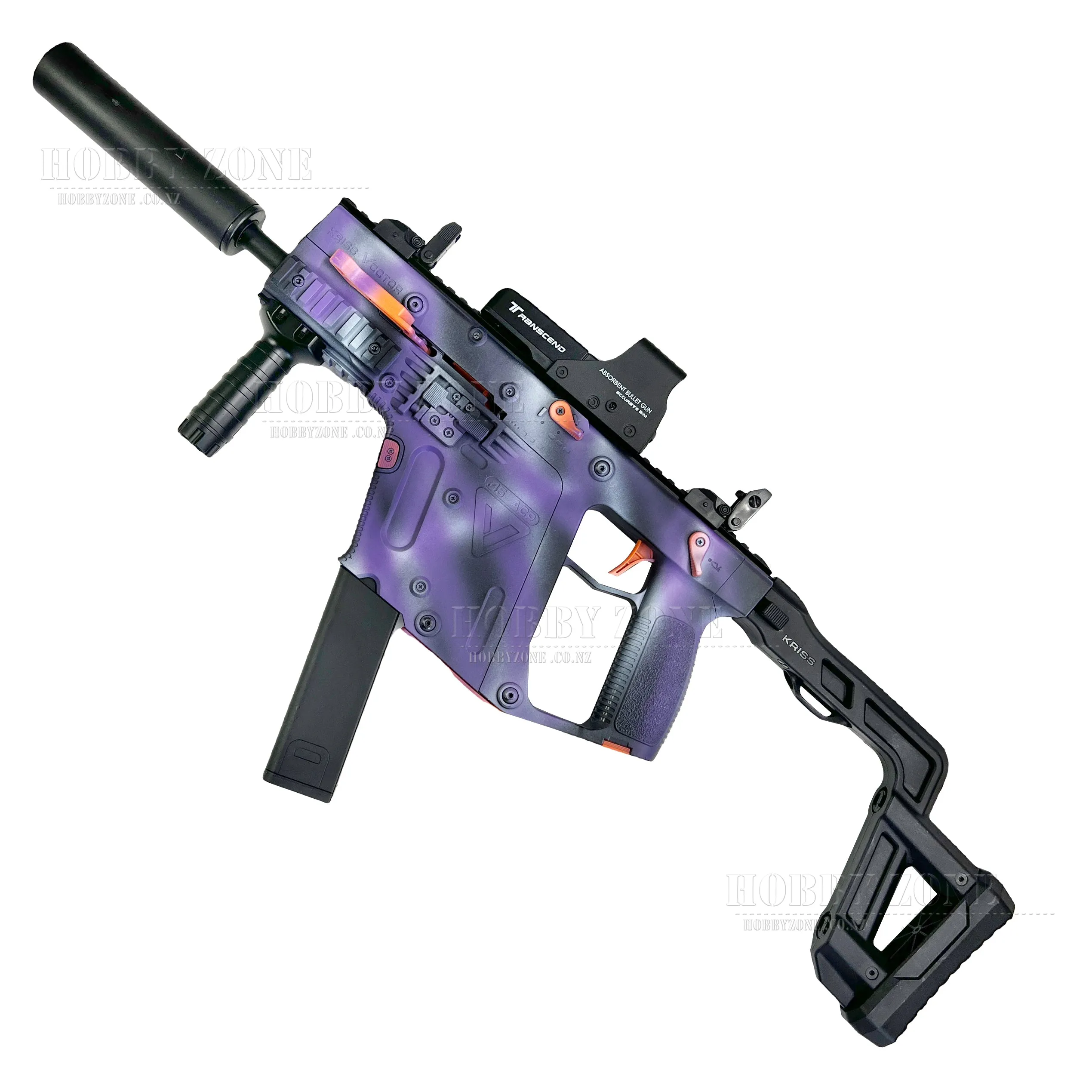 [R18 ] "Disco Lights" LH Super Kriss Vector V1 Gel Ball Blaster [ID Check Required]