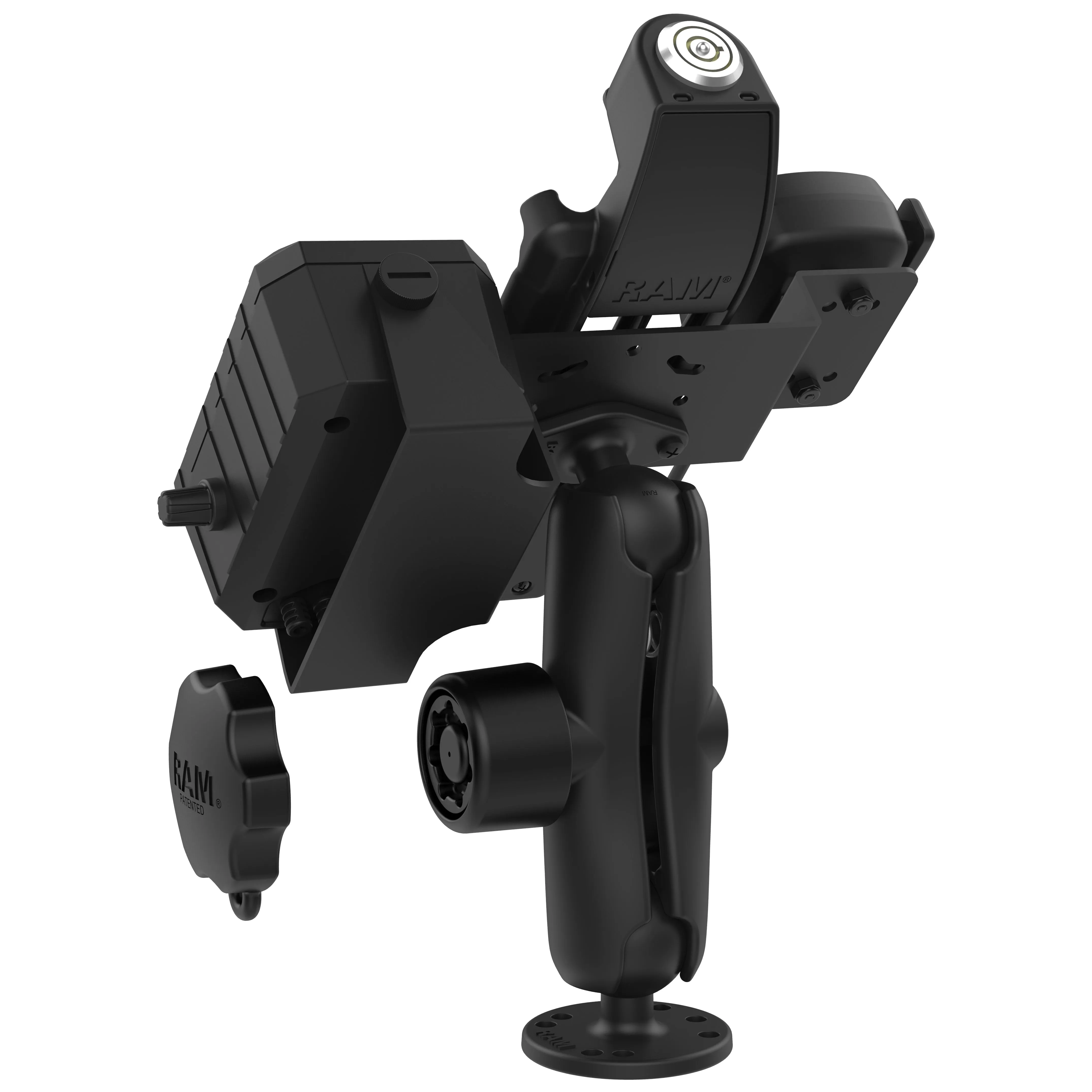 RAM® Double Ball Mount for Sonim XP5plus with Speaker & Hardwire Bundle