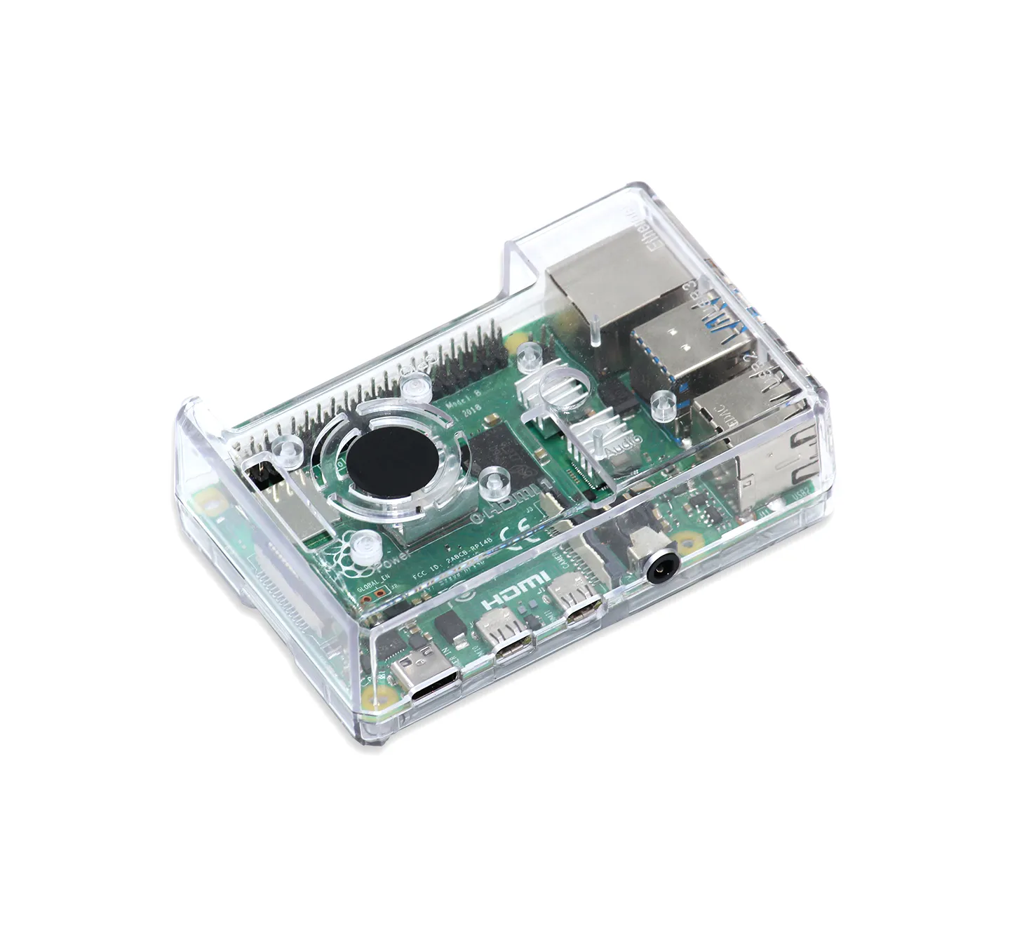 Raspberry Pi 4 Case, Clear