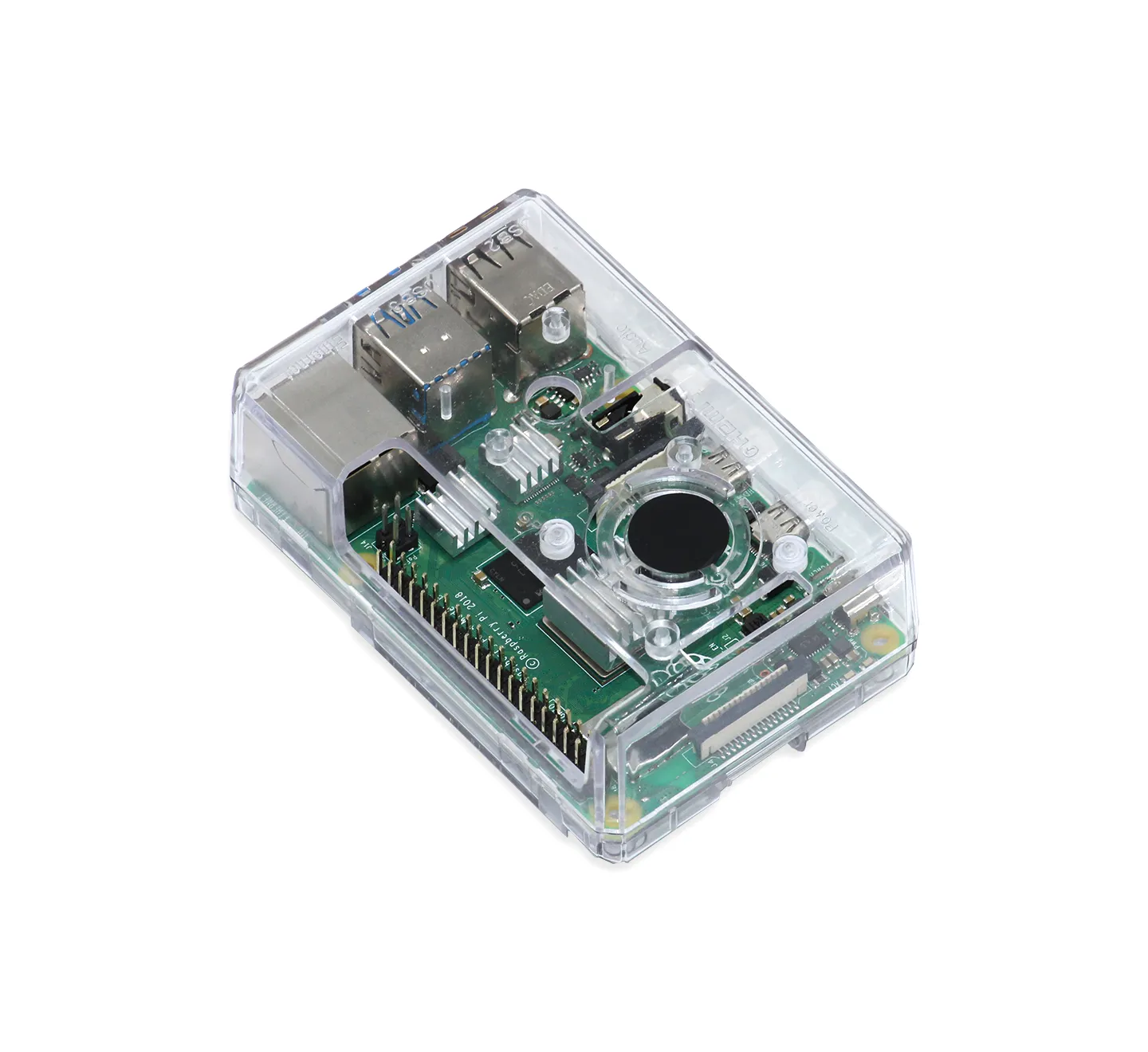 Raspberry Pi 4 Case, Clear