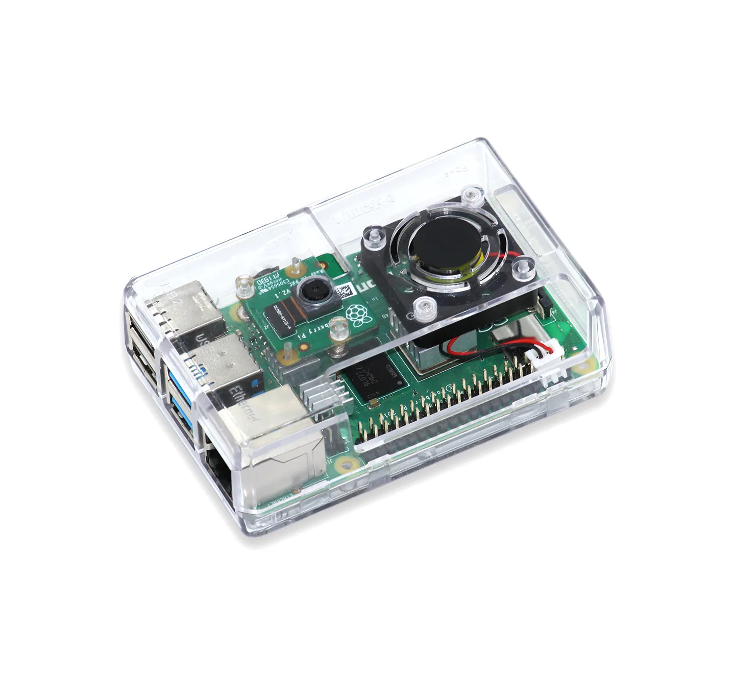 Raspberry Pi 4 Case, Clear