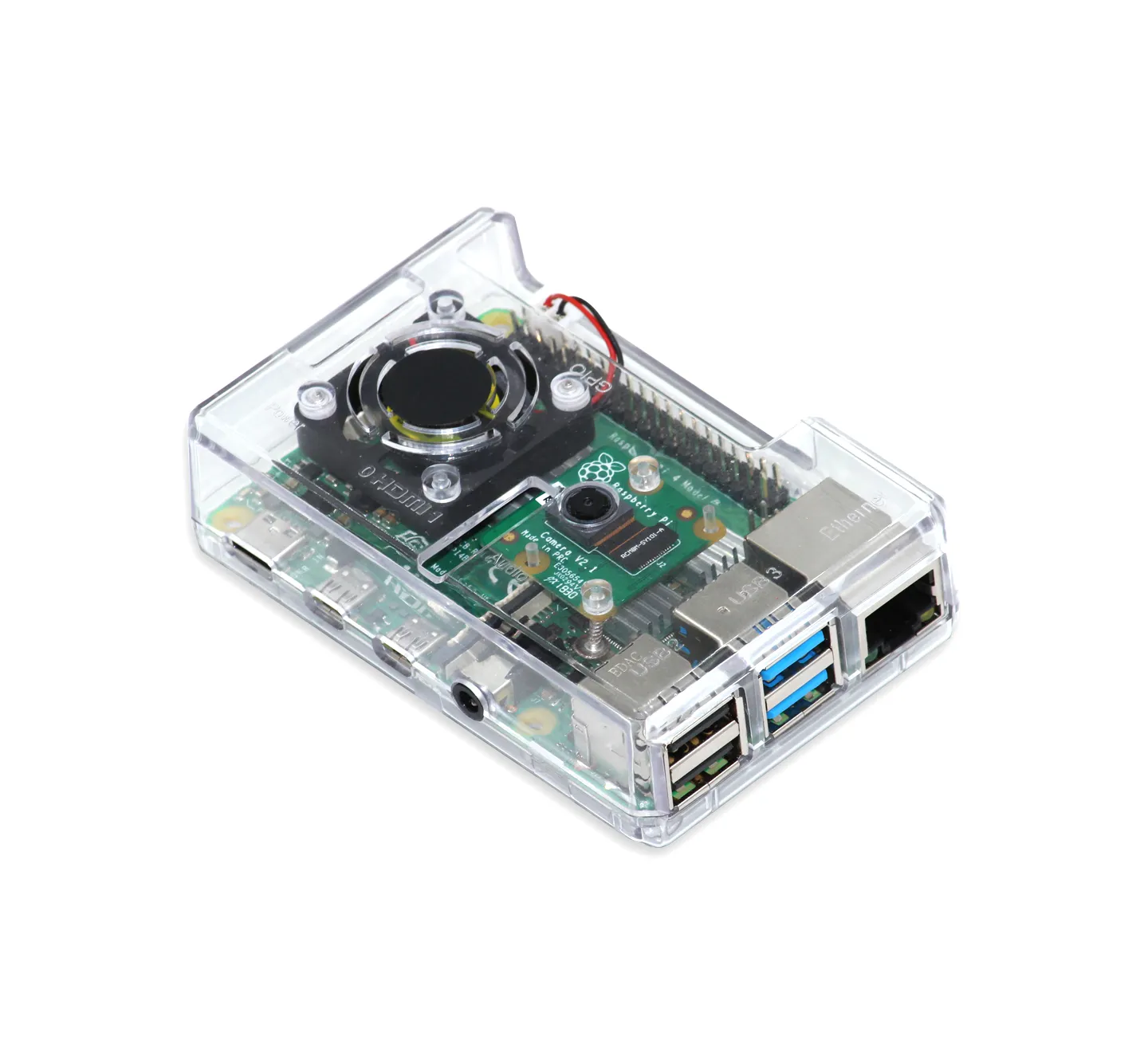 Raspberry Pi 4 Case, Clear