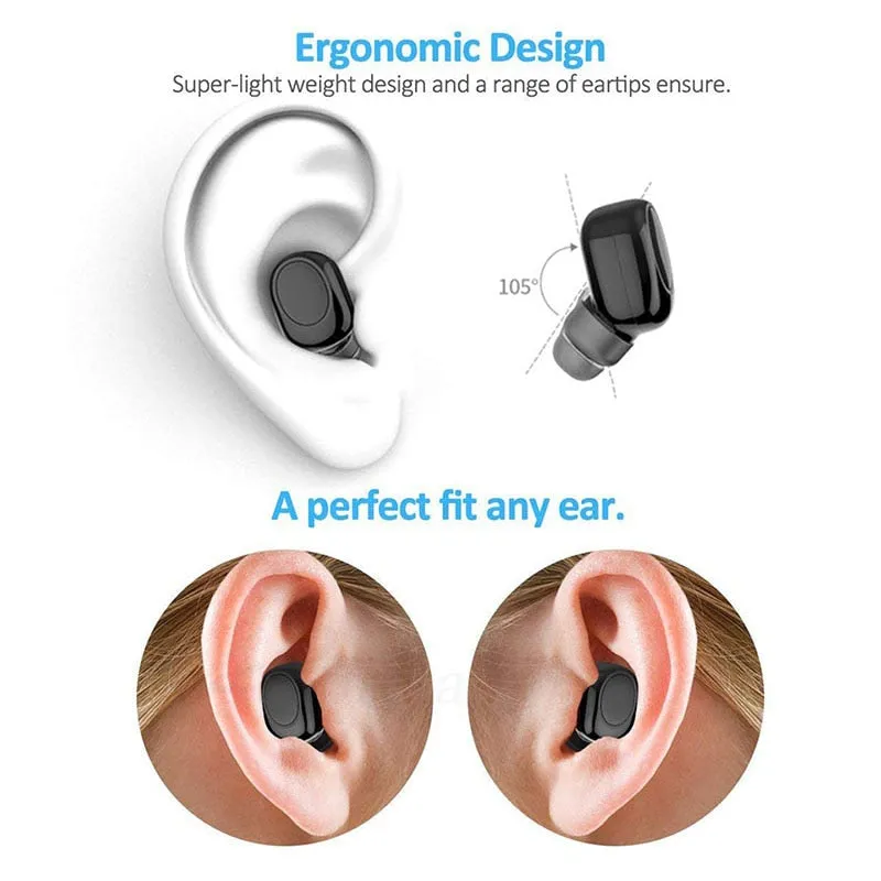 Roreta Mini Wireless Bluetooth Headset X11 Car Bluetooth earphone handsfree USB Magnetic Charging with mic Bluetooth Earbud