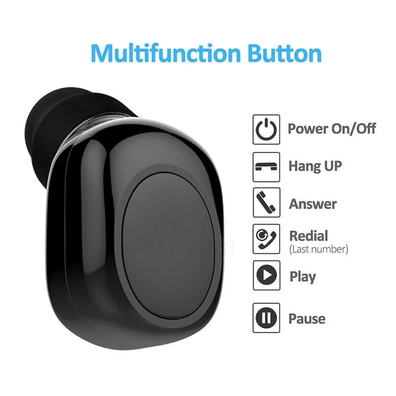 Roreta Mini Wireless Bluetooth Headset X11 Car Bluetooth earphone handsfree USB Magnetic Charging with mic Bluetooth Earbud