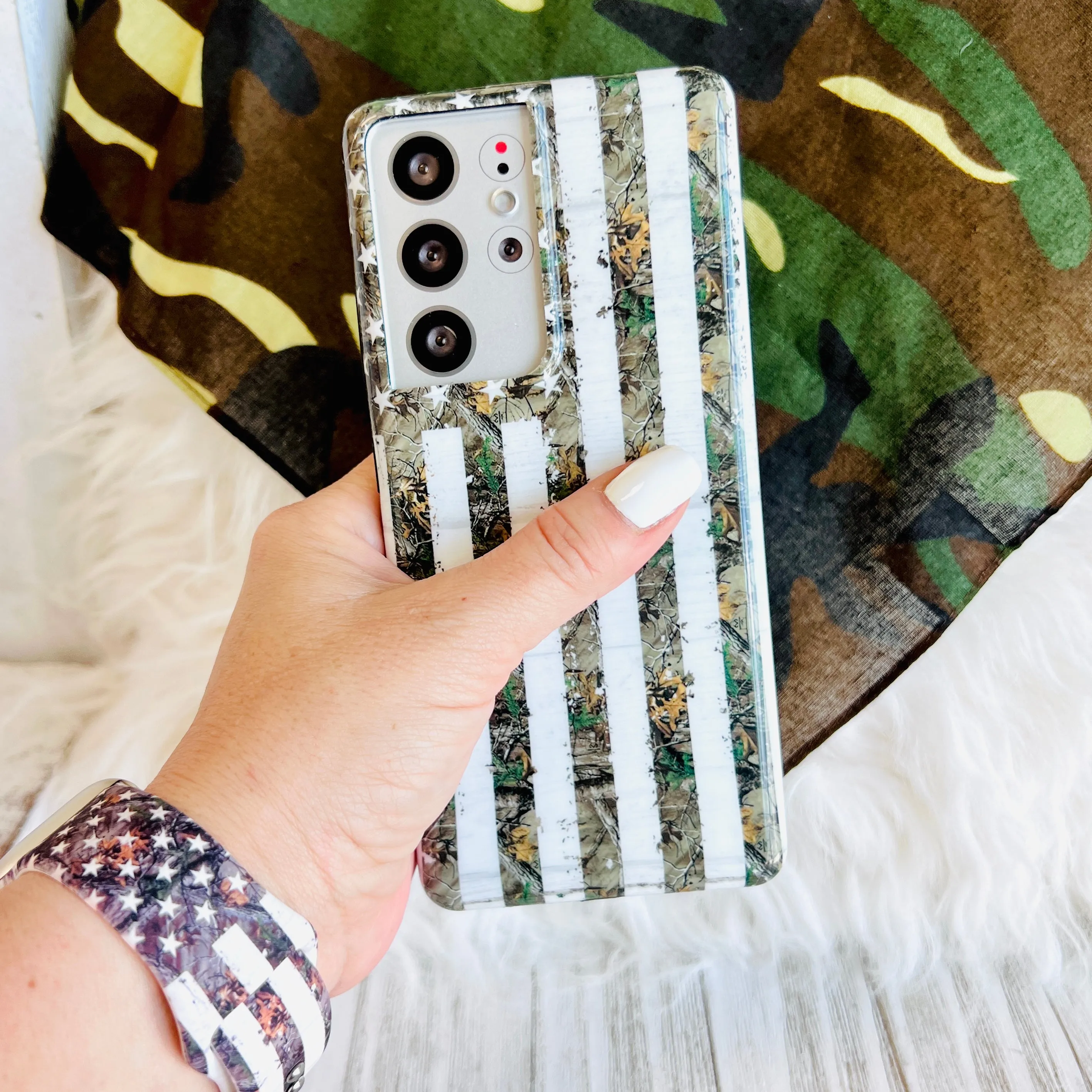 Rustic Camo Cell Phone Case For Samsung Galaxy