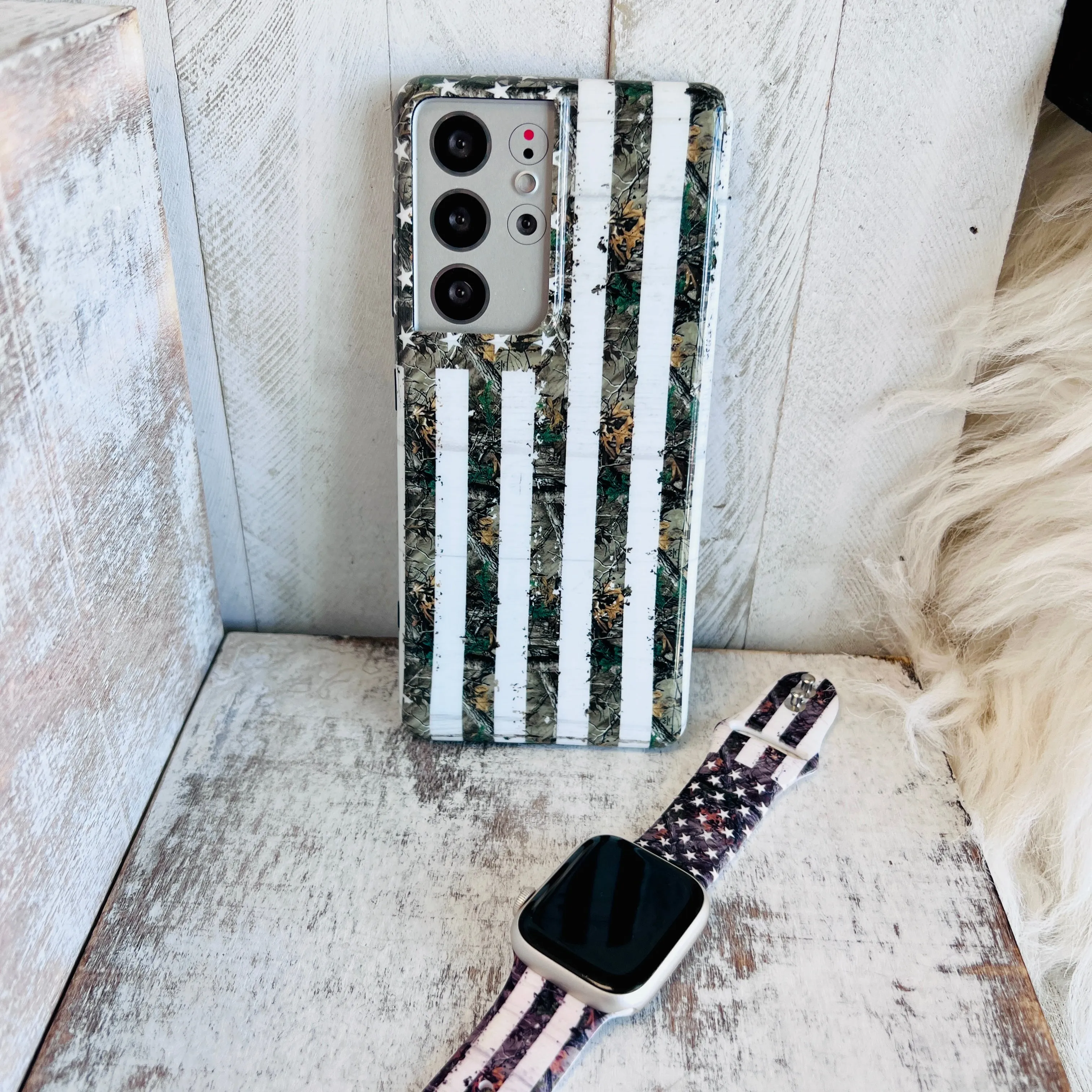 Rustic Camo Cell Phone Case For Samsung Galaxy