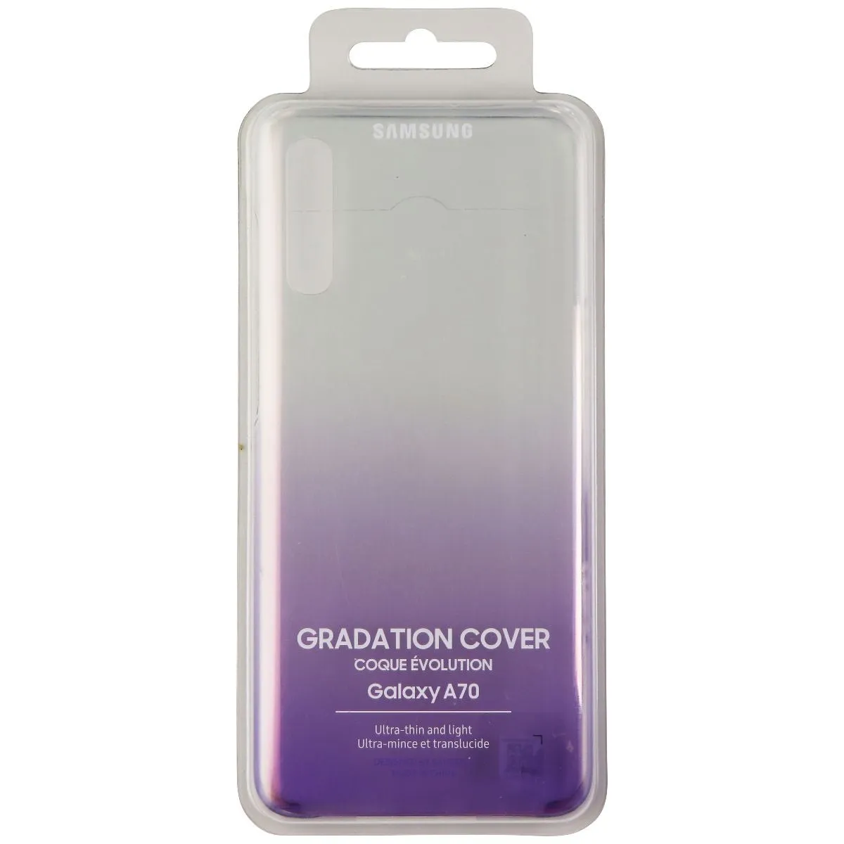 Samsung Gradation Ultra-Thin Cover Case for Samsung Galaxy A70 - Violet/Clear