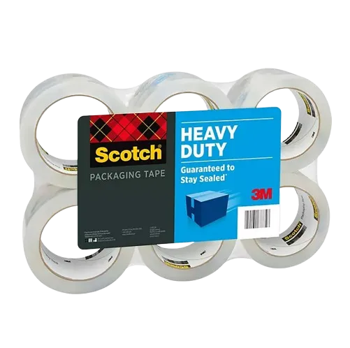 Scotch Heavy Duty Shipping Packaging Tape 1.88" x 60.15 yd - 6/Pack