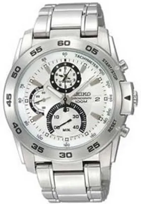 Seiko Criteria Silver Dial Retrograde Chronograph Men's Watch SPC017P1