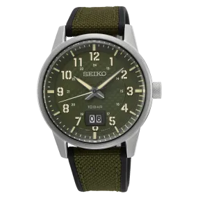 Seiko Essentials Men's Green Watch SUR323