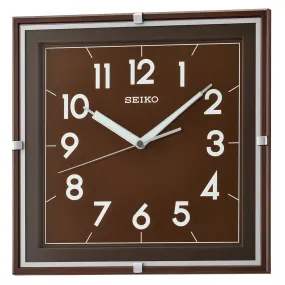 Seiko QXA758-Z Brown Wall Clock