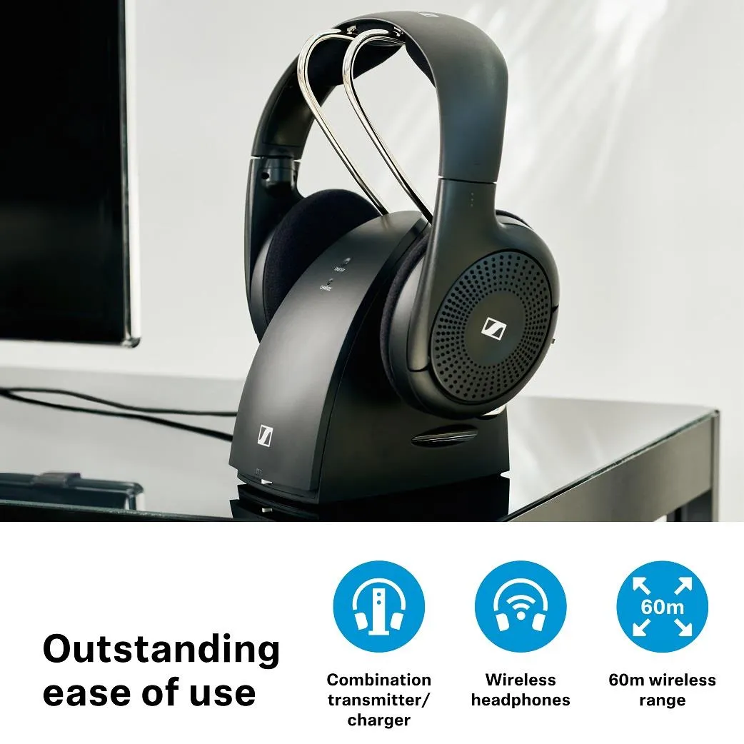 Sennheiser RS120-W Wireless On-Ear TV Headphones