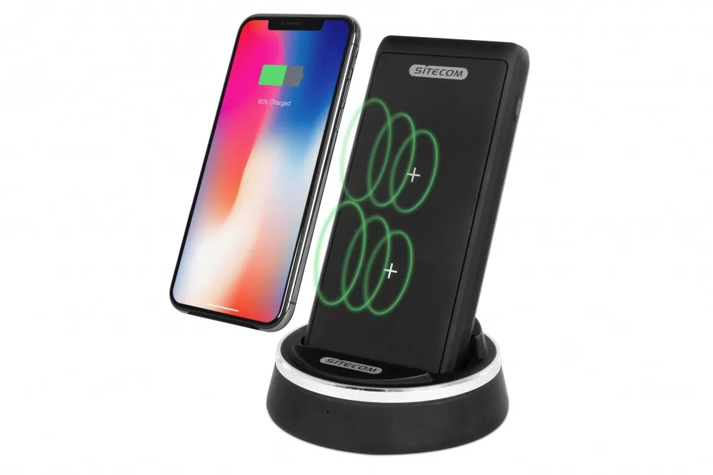 Sitecom CH-005 Wireless Charging Stand & Powerbank