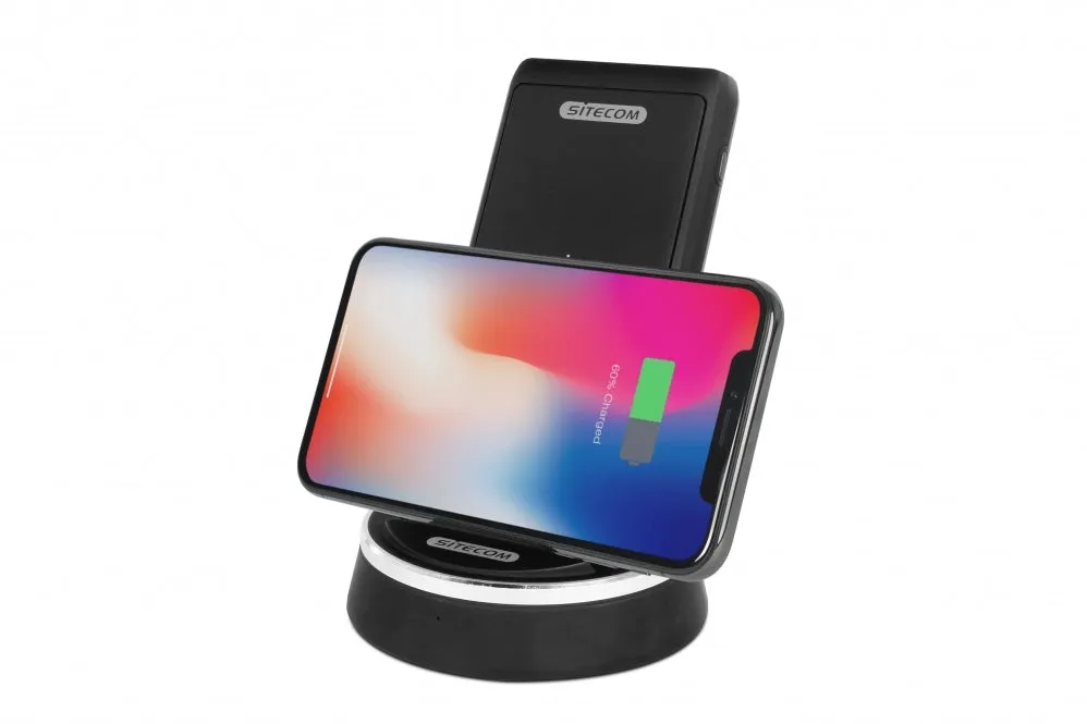 Sitecom CH-005 Wireless Charging Stand & Powerbank