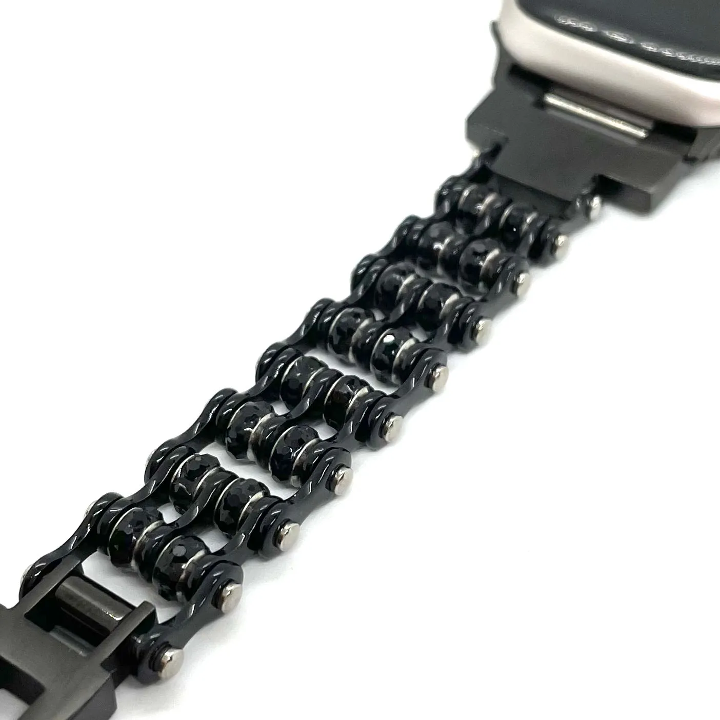 SK2801AW Ladies Watch Band - Black Color - 3/8" Wide Mini