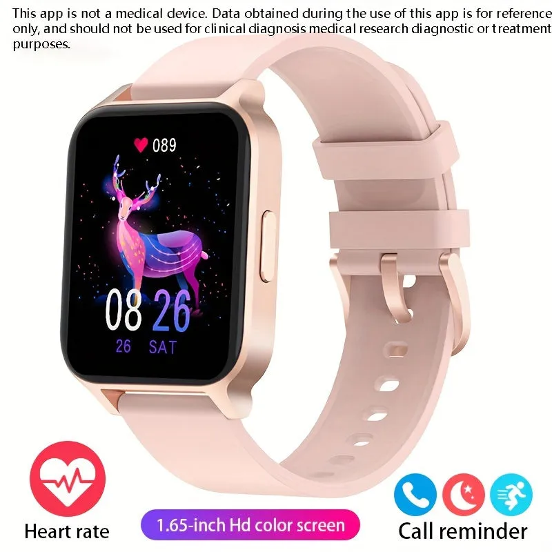 Smart Watch, 4.29 cm Full Touchscreen Smartwatch, Fitness Tracker, IP68 Waterproof Pedometer Watch For Women Men, Compatible With IOS & Android Phones