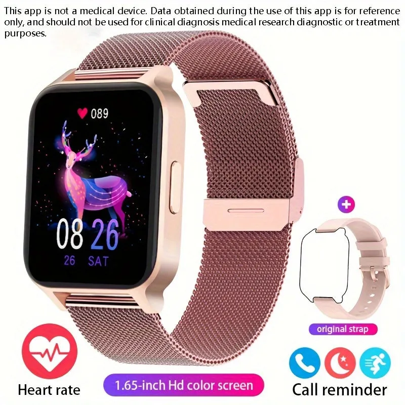 Smart Watch, 4.29 cm Full Touchscreen Smartwatch, Fitness Tracker, IP68 Waterproof Pedometer Watch For Women Men, Compatible With IOS & Android Phones