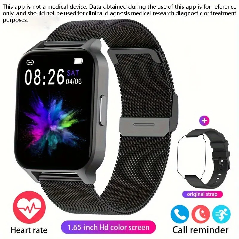 Smart Watch, 4.29 cm Full Touchscreen Smartwatch, Fitness Tracker, IP68 Waterproof Pedometer Watch For Women Men, Compatible With IOS & Android Phones