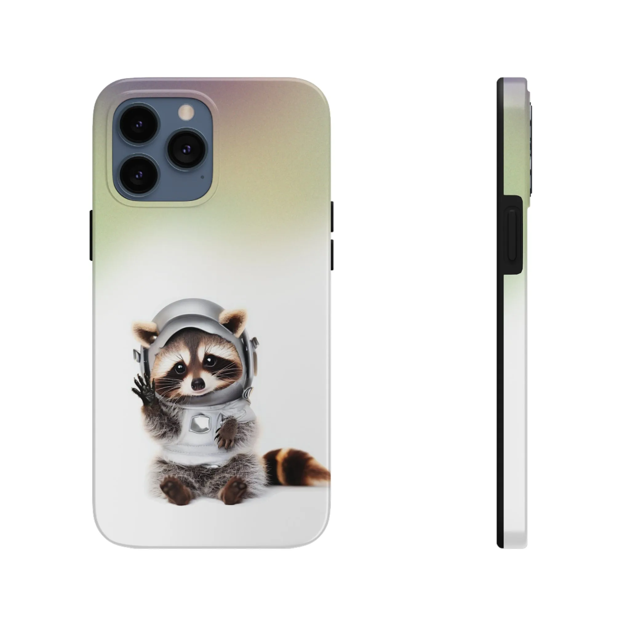 Space Raccoon Touch Case for iPhone with Wireless Charging