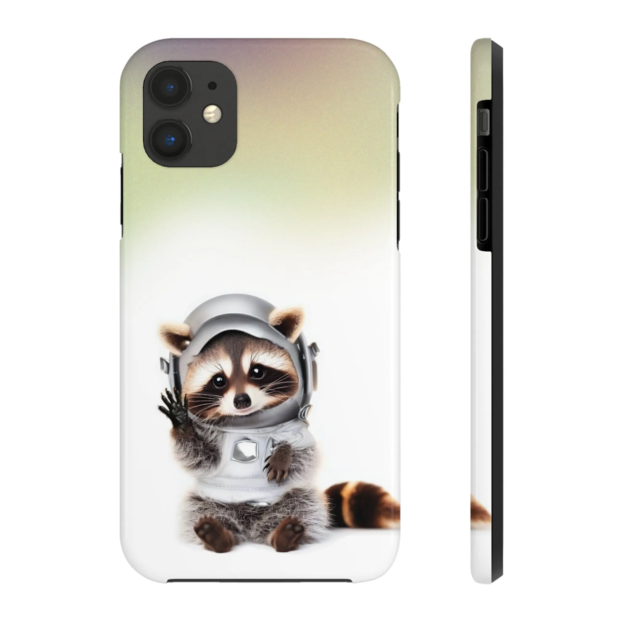 Space Raccoon Touch Case for iPhone with Wireless Charging