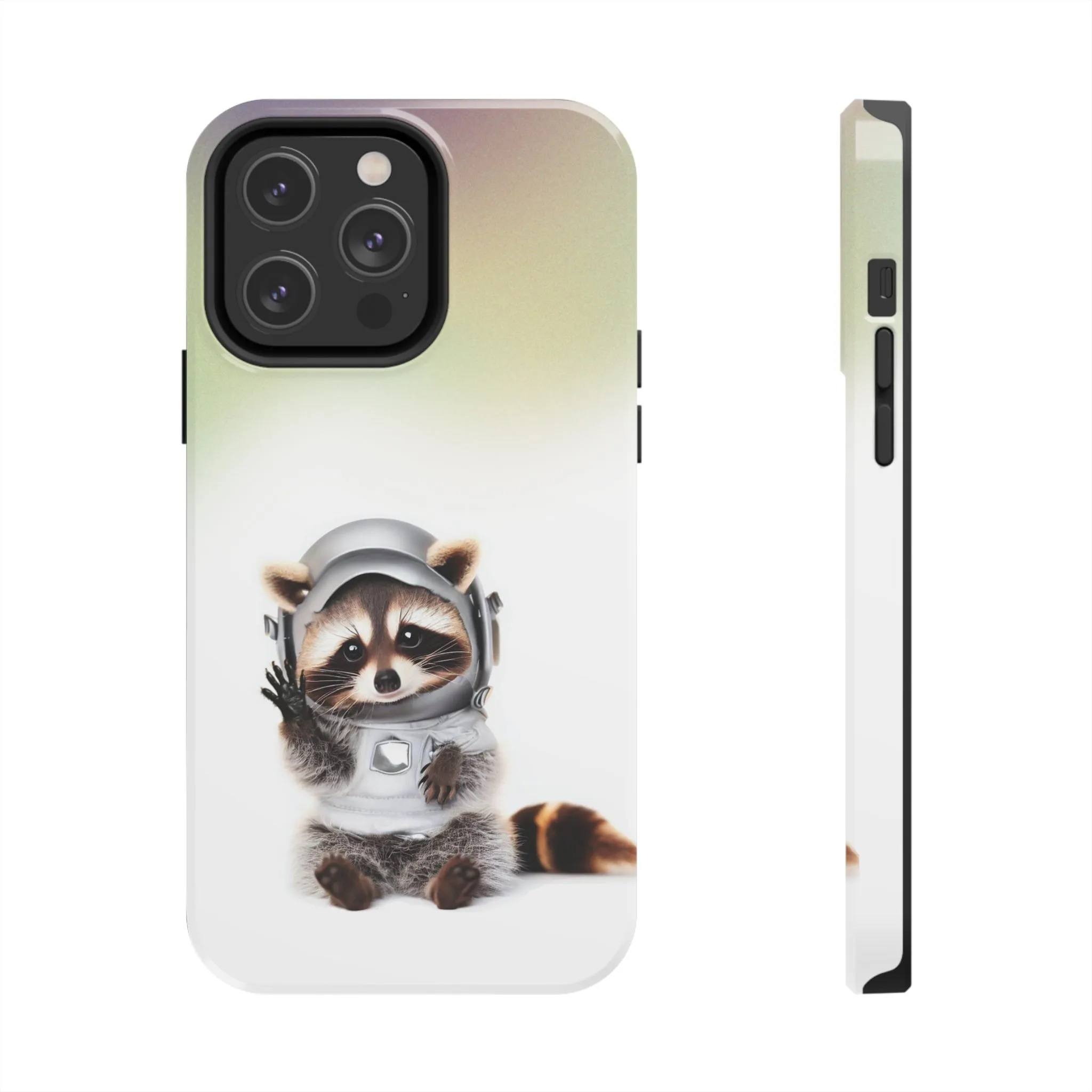 Space Raccoon Touch Case for iPhone with Wireless Charging