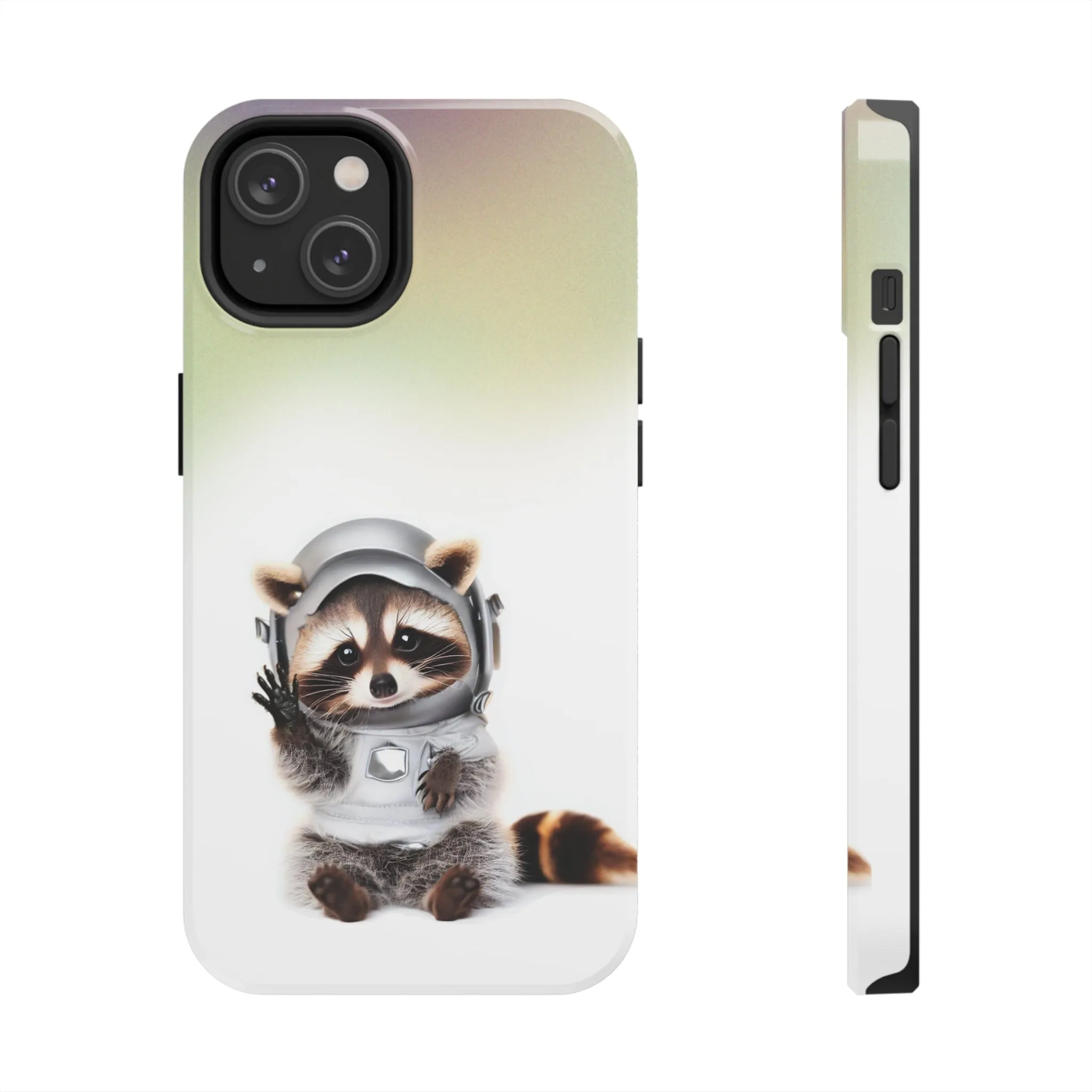 Space Raccoon Touch Case for iPhone with Wireless Charging