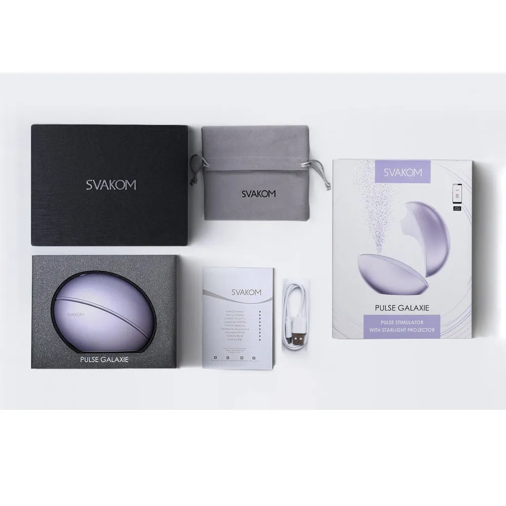 Svakom Galaxie Suction Vibrator with Mood Projector Midnight Lilac