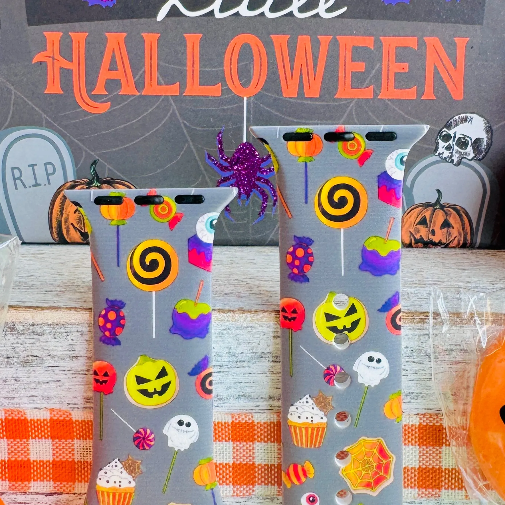 Sweet & Spooky Print Silicone Band For Apple Watch