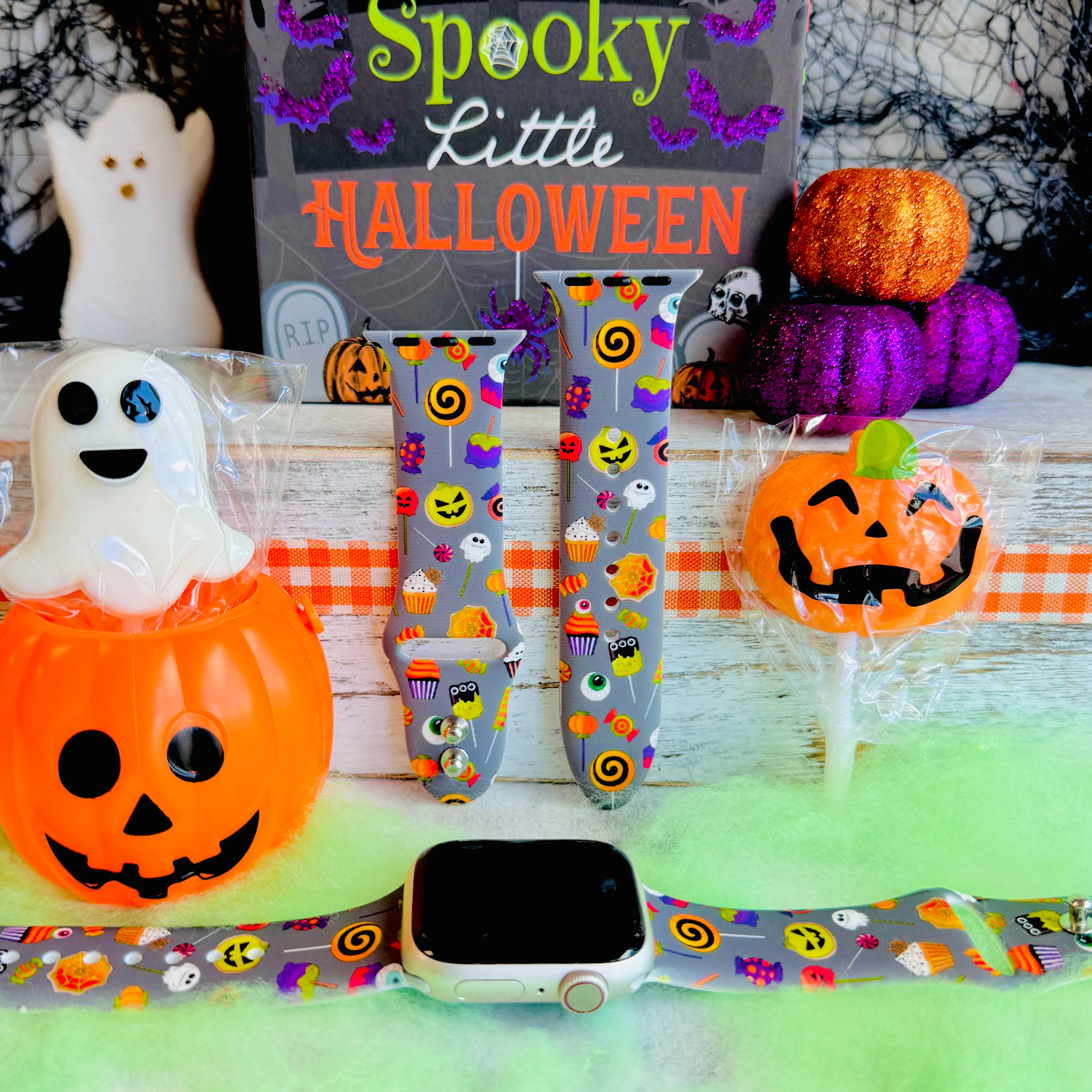 Sweet & Spooky Print Silicone Band For Apple Watch