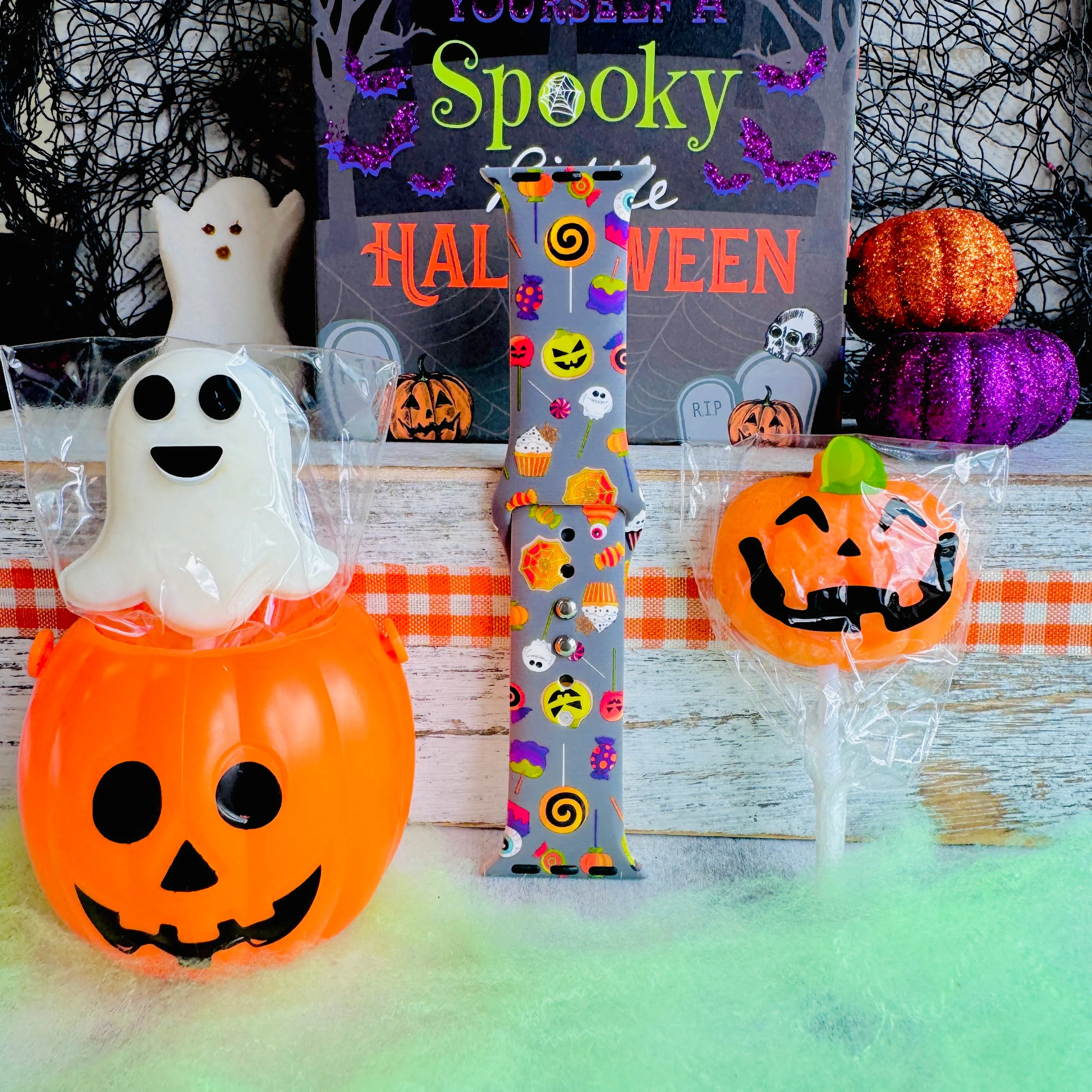 Sweet & Spooky Print Silicone Band For Apple Watch