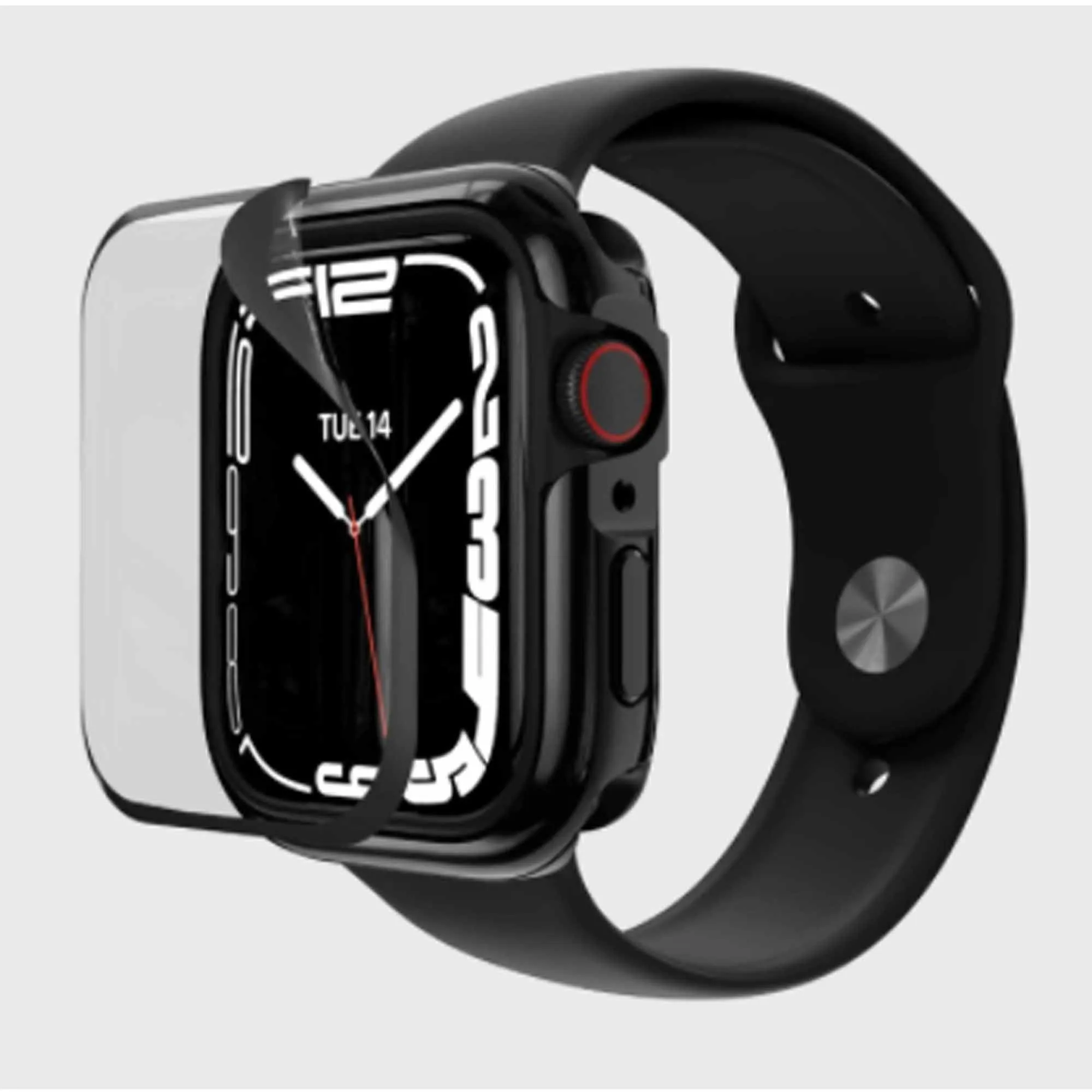 SwitchEasy Odyssey Glossy Edition Case for Apple Watch Series 7 (45mm) - Flash Black (Barcode: 4895241104824 )