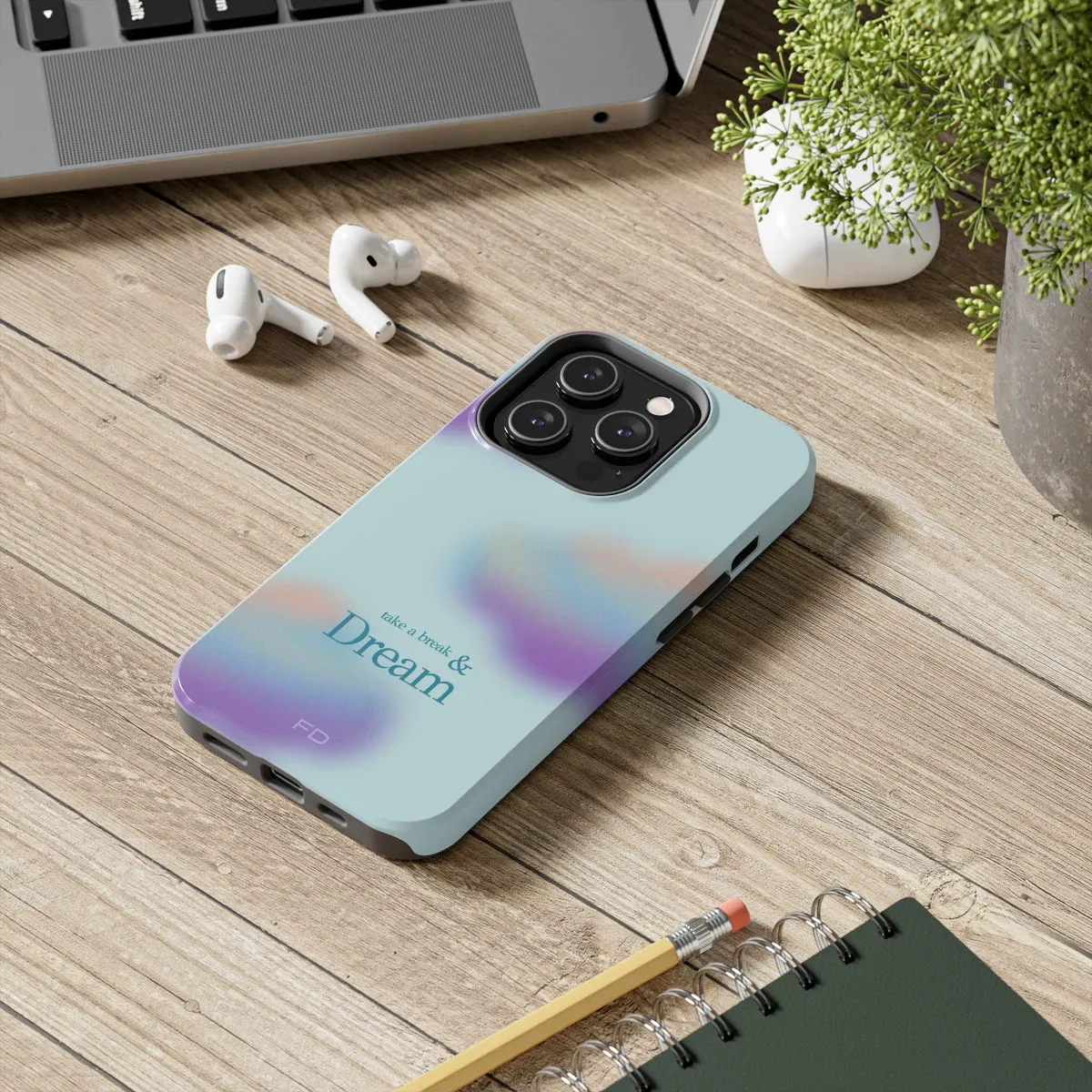 Take a Break and Dream Touch Case for iPhone with Wireless Charging