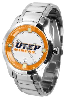 Texas El Paso Titan Steel Men’s Watch