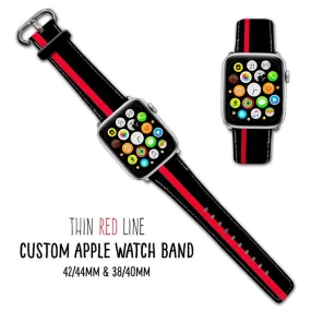 Thin Red/Blue/Yellow/White/Green Line Apple Watch Band