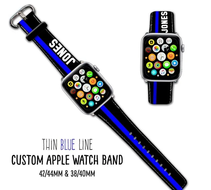 Thin Red/Blue/Yellow/White/Green Line Apple Watch Band