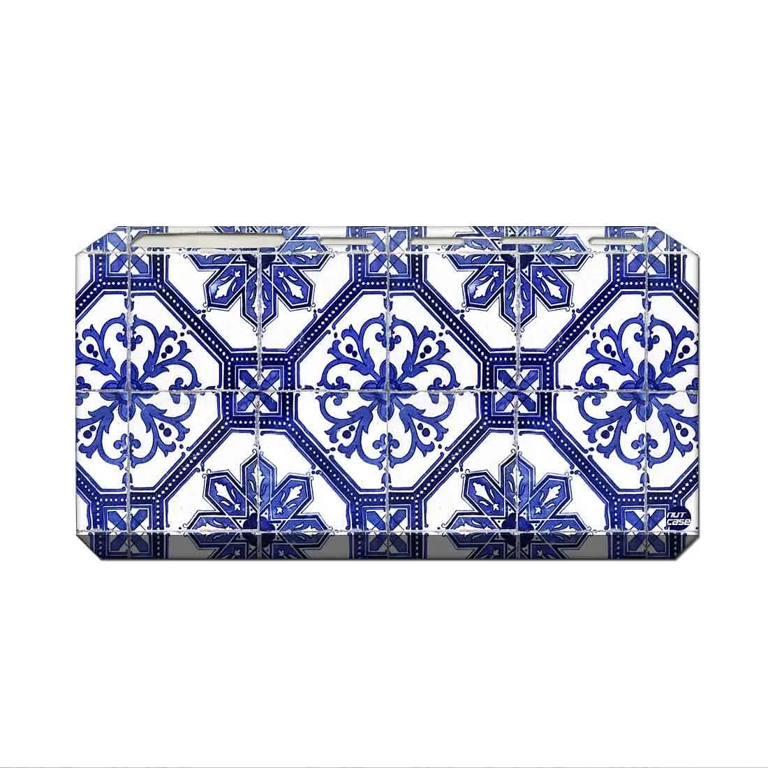 Toothbrush Holder Wall Mounted -Floral Tiles Pattern