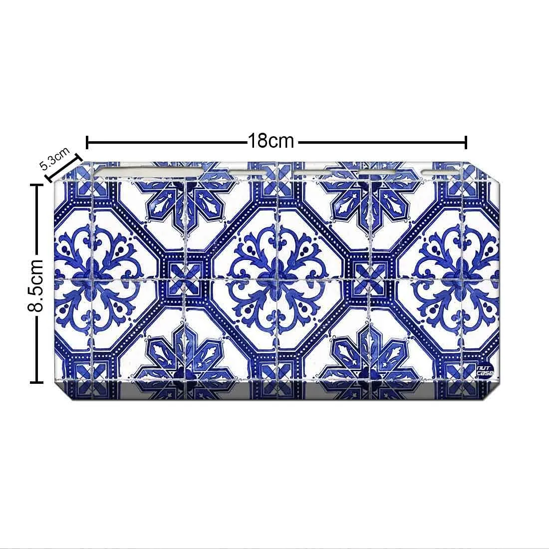 Toothbrush Holder Wall Mounted -Floral Tiles Pattern