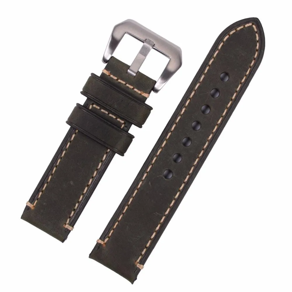 Universal Handmade Retro Leather Watch Straps - Compatible with most models