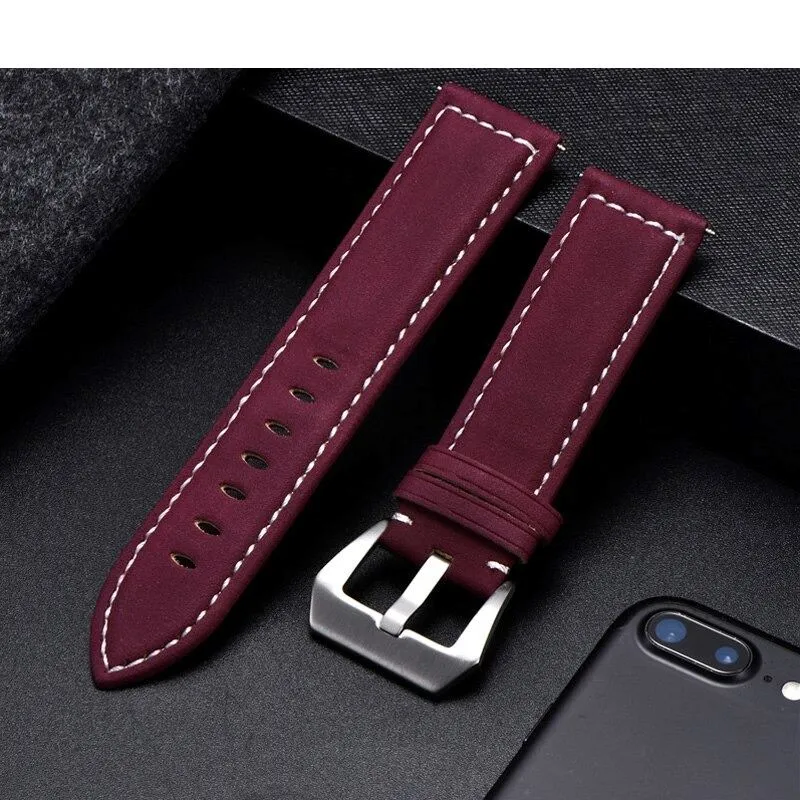 Universal Handmade Retro Leather Watch Straps - Compatible with most models