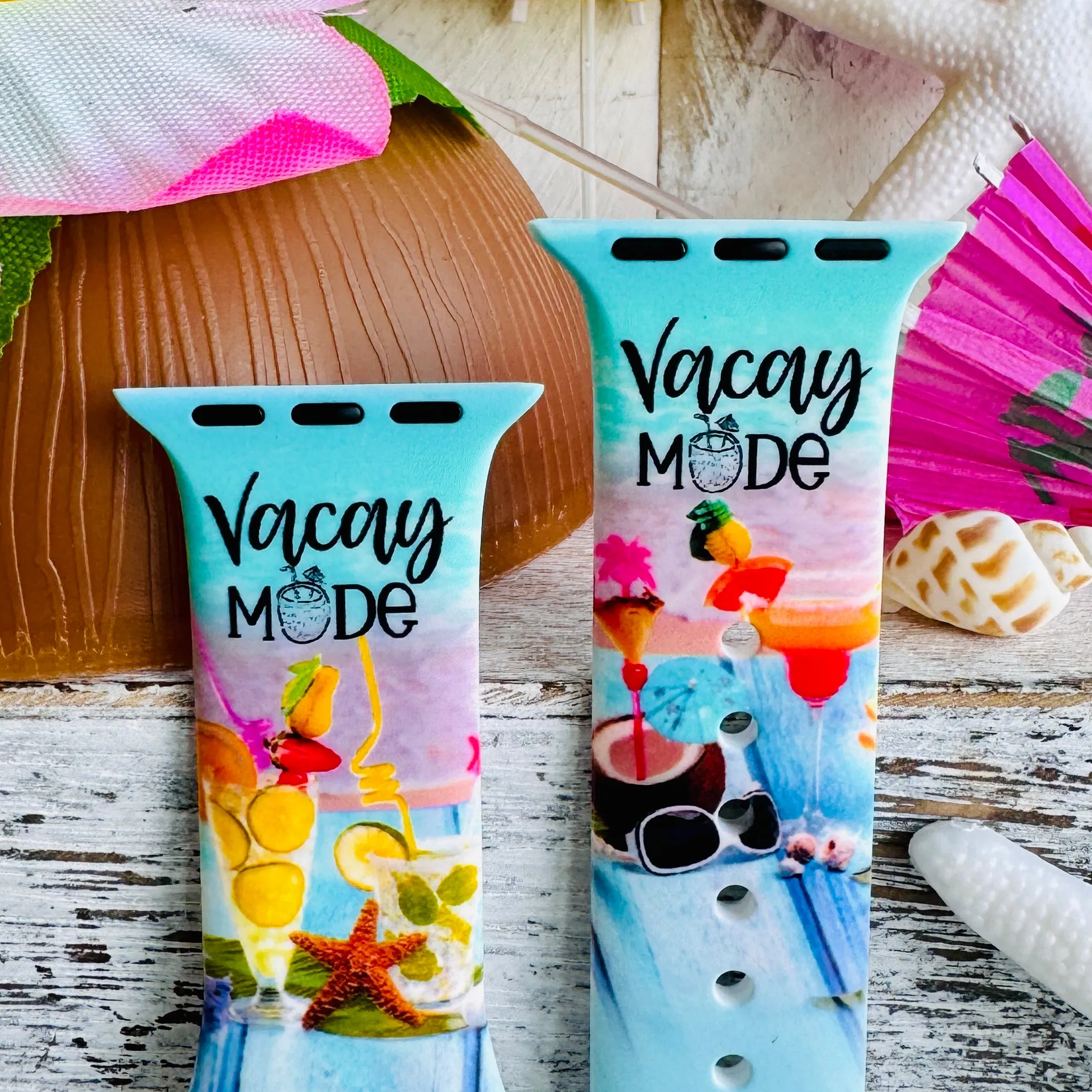 Vacay Mode Print Silicone Band For Apple Watch