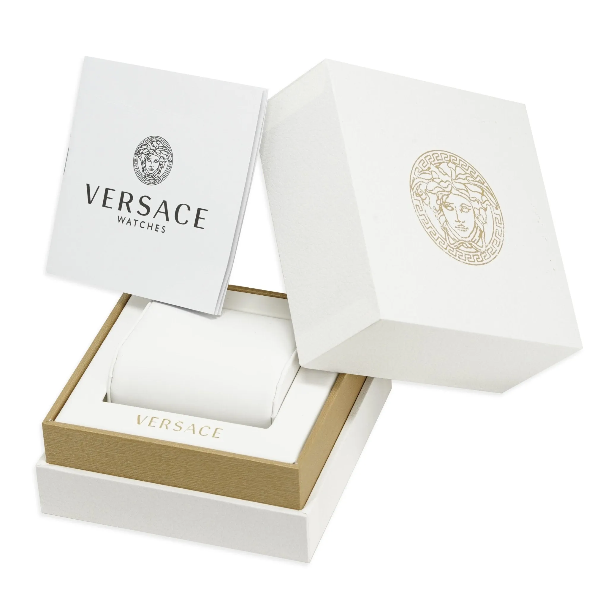 Versace Ladies Watch Greca Logo Two-Tone Green VEVH00720