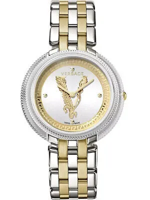 Versace Ladies Watch Thea 38mm White Two-Tone Bracelet VE2CA0623