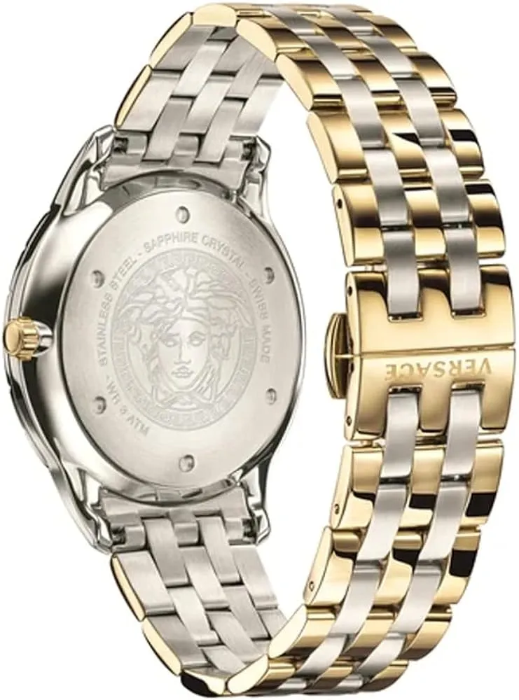 Versace Men's Watch Univers GMT Green Two-Tone Bracelet VEBK00718